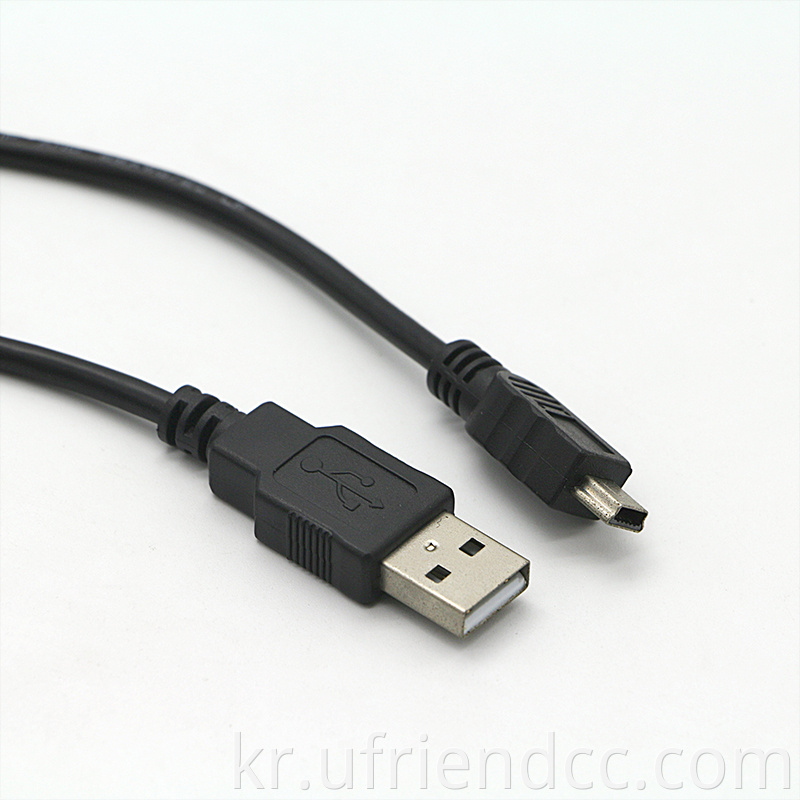 Custom Shied 5Pin 미니 B USB 2.0 충전기 데이터 확장 PS3